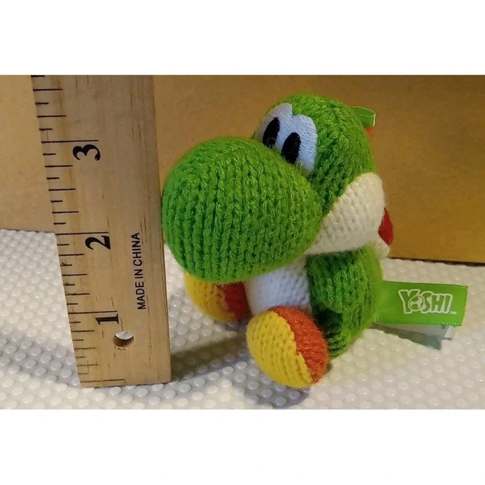 Nintendo Yarn Yoshi Amiibo Green Woolly World 3 Inch Yarn Plush Toy‎